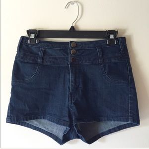 High Waisted Denim Shorts